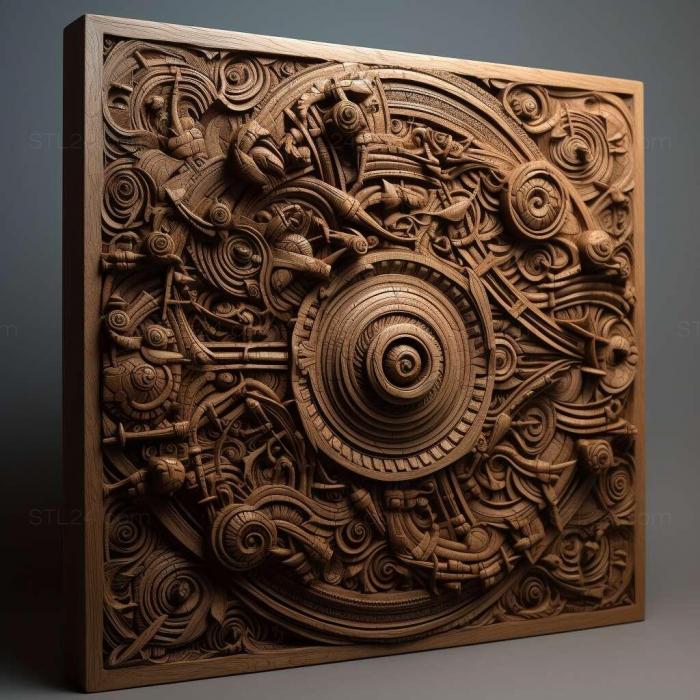Patterns and decorations (Alex gray 1, PATTERN_441) 3D models for cnc
